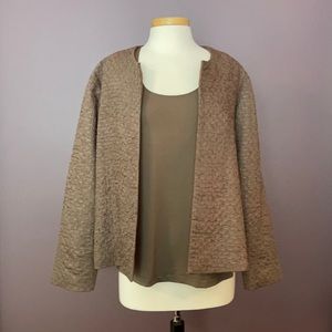 Chico’s tank top and coordinating jacket